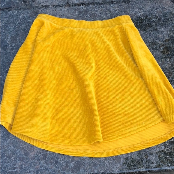 Forever 21 Dresses & Skirts - Yellow Corduroy Skirt